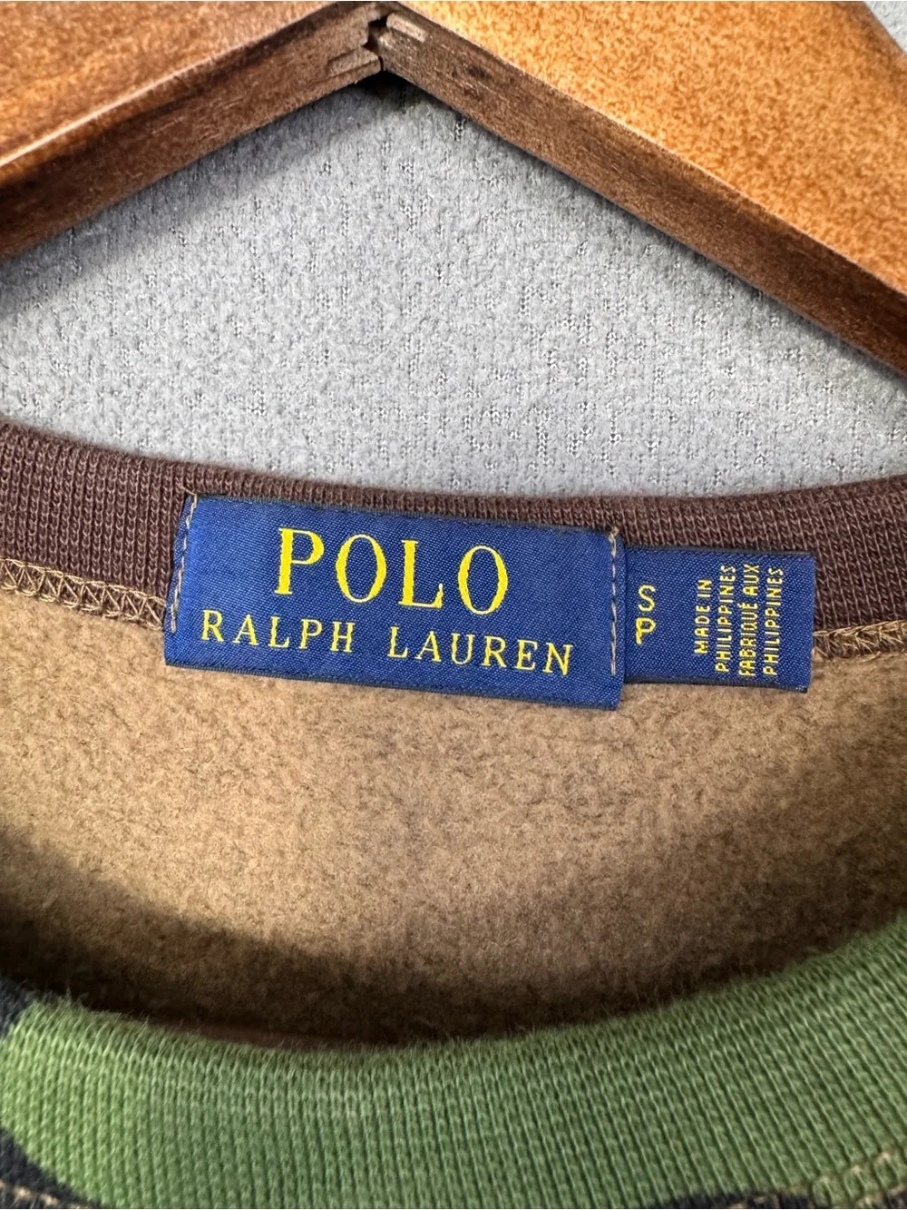 Polo Ralph Lauren Wildlife Sportsmen Cookie Patch Camo Crewneck Sweatshirt, S